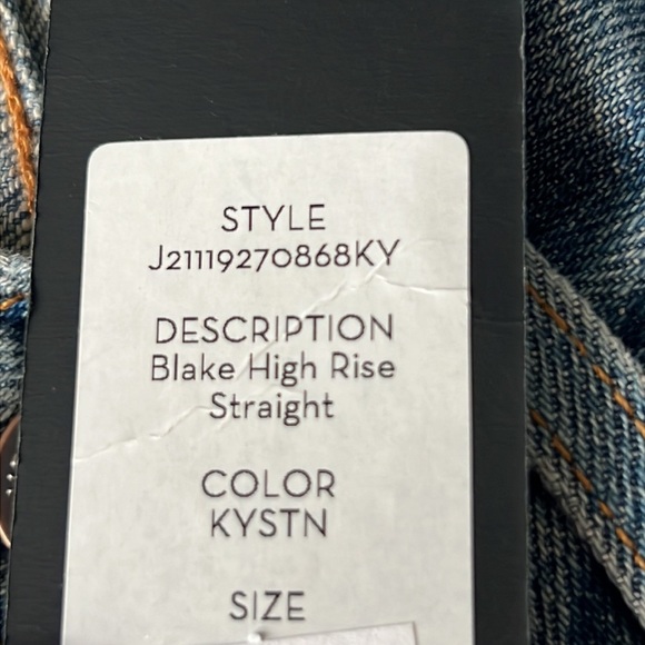 Veronica Beard  High Waist Straight Leg Ankle Jeans In Kystn NWT Size 25 - Picture 8 of 11